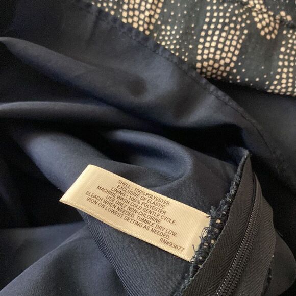 I Heart Ronson Dark Blackish Blue Sleeveless Cocktail Dress with Gold Fasteners - Picture 11 of 11